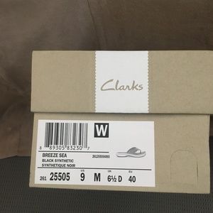 Brand new Clark flip flops